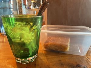 Blondie brownie with ice cream-all vegan!  at Rockabilly in Gran Canaria