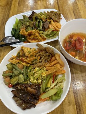   at Vegetarian in the Golden Age in Vientiane