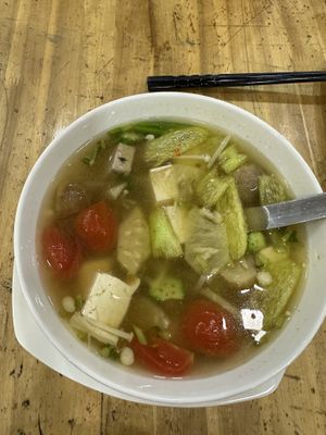   at Vegetarian in the Golden Age in Vientiane