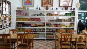 inside at Vegetarian in the Golden Age in Vientiane