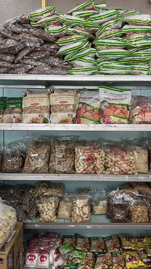 Vegan shop  at Vegetarian in the Golden Age in Vientiane