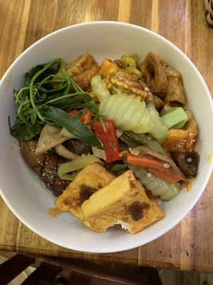 From buffet at Vegetarian in the Golden Age in Vientiane