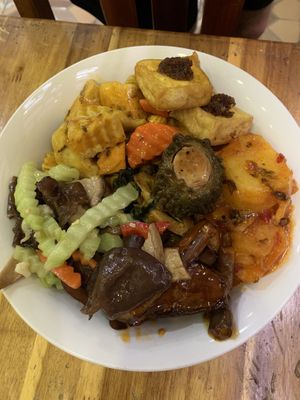 From buffet at Vegetarian in the Golden Age in Vientiane