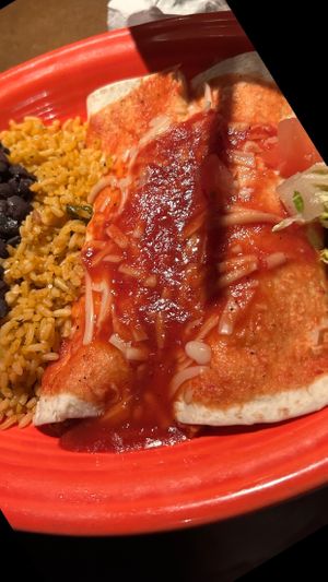 Vegan enchiladas   at Cabo RVC in Rockville Centre
