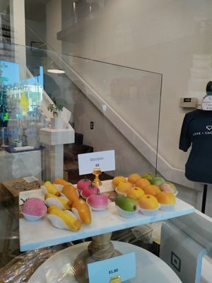 Fruit shaped marzipan at Leonidas - Love + Chocolate in Walnut Creek