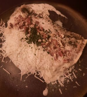 Lasaña de queso de cabra y ricotta at Tortuga in Barcelona