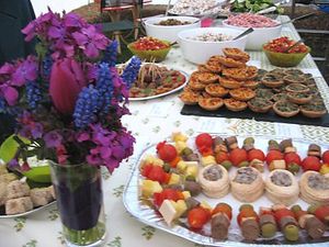 Wedding buffet at Fairfoods in Willand
