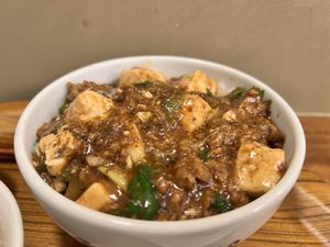 Mapo tofu rice  at Ming-Teng HAO HAO in Tokyo