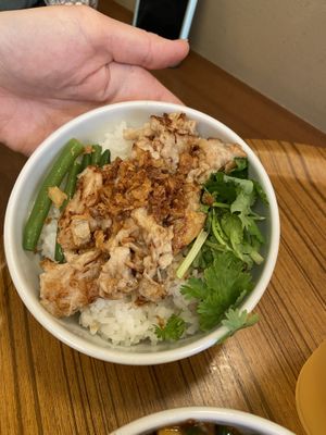 Chopped chicken rice   at Ming-Teng HAO HAO in Tokyo
