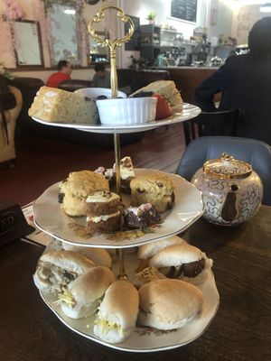 Vegan afternoon tea delight  at Cafe Royale in Wolverhampton