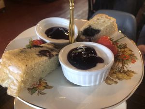 More cake and yogurt/compote   at Cafe Royale in Wolverhampton