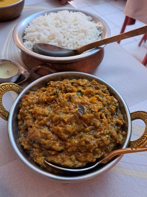 Batha (melanzane) at Ristorante Indiano in Gallarate