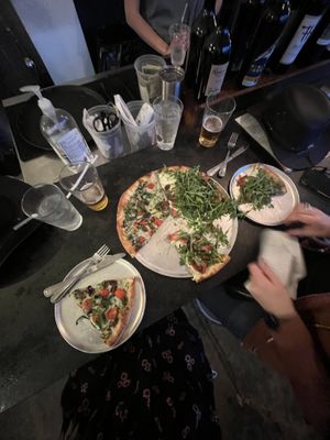 Can split pizza down the middle  at Sidewall Pizza Company in Greenville