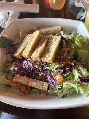 Asian Tofu Saladd #Veganuary at Hula's Modern Tiki in Scottsdale