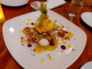 Vegan 'Deconstructed Lemon Meringue Pie' at Elements in Whistler