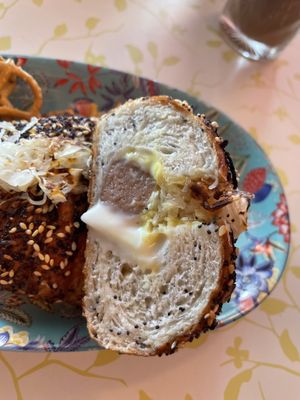 Classic bagel dog again   at Bury Me Standing in Cairns