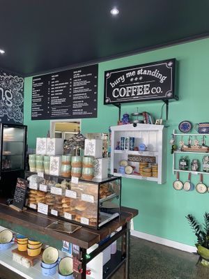 Inside with assortment of offerings   at Bury Me Standing in Cairns