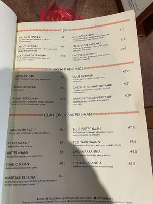 Vegan labeled   at Naan Bar in Valletta