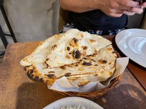 Plain naan  at Naan Bar in Valletta