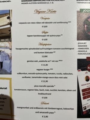 Vegane Speißekarte 🌱   at GenussSpecht in Spielberg