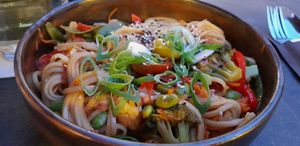 Vegetarian Wok at Hof Van Rembrandt in Bruges