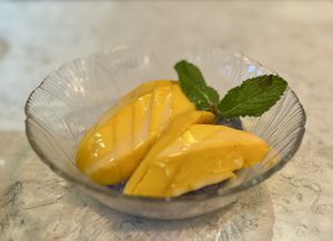 Mango sticky ricee  at Amy's Restaurant in New York City