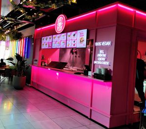 Food stand at Dirty Vegan - Barcode Street Food in Oslo