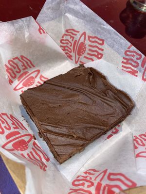 Brownie   at Dirty Vegan - Barcode Street Food in Oslo