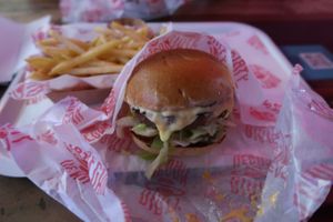 vegan burger at Dirty Vegan - Barcode Street Food in Oslo