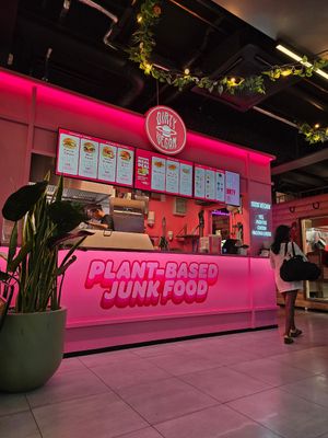 The counter at Dirty Vegan - Barcode Street Food in Oslo