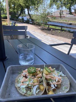 Tofu tacos!   at Cinder Restaurant in Westerly