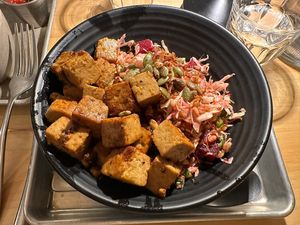 Tofu bowl special  at Cinder Restaurant in Westerly