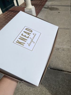 Left overs for the hotel room  at Knead Doughnuts in Westerly