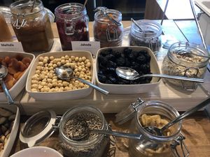 Jams, fruits and oats  at Pinus in Liptovsky Mikulas