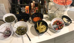 Pickled veggies are part of the breakfast buffet  at Pinus in Liptovsky Mikulas