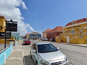Outside at Van Gogh Specialty Coffees in Willemstad