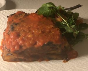Moussaka  at MUDRA Plant Based  in Madrid