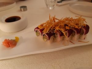 Starter / Uramaki at MUDRA Plant Based  in Madrid