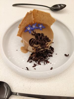 cheesecake at MUDRA Plant Based  in Madrid