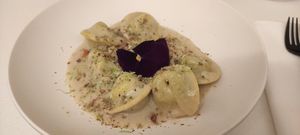 Pasta con lima at MUDRA Plant Based  in Madrid