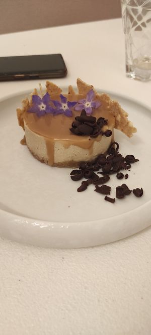 Tarta de queso at MUDRA Plant Based  in Madrid