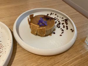Cheesecake at MUDRA Plant Based  in Madrid