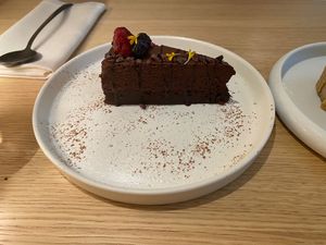 Chocolate explosion at MUDRA Plant Based  in Madrid