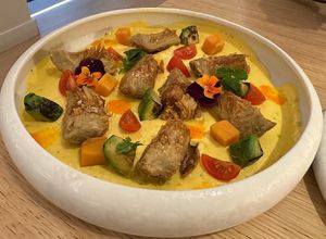 Tiradito de Alcachofas  at MUDRA Plant Based  in Madrid