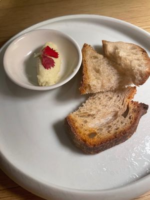 Free bread! at MUDRA Plant Based  in Madrid