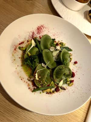 Tortellonis at MUDRA Plant Based  in Madrid