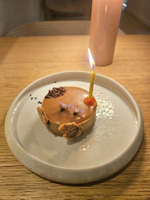 It was my birthday! at MUDRA Plant Based  in Madrid