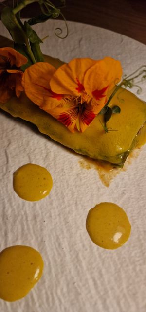 Canelloni epinard at MUDRA Plant Based  in Madrid