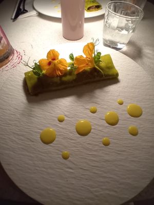 Cannellone with portobello mushrooms at MUDRA Plant Based  in Madrid