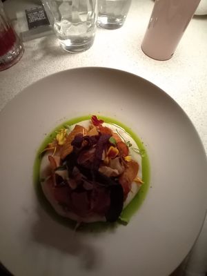 Wild mushrooms at MUDRA Plant Based  in Madrid